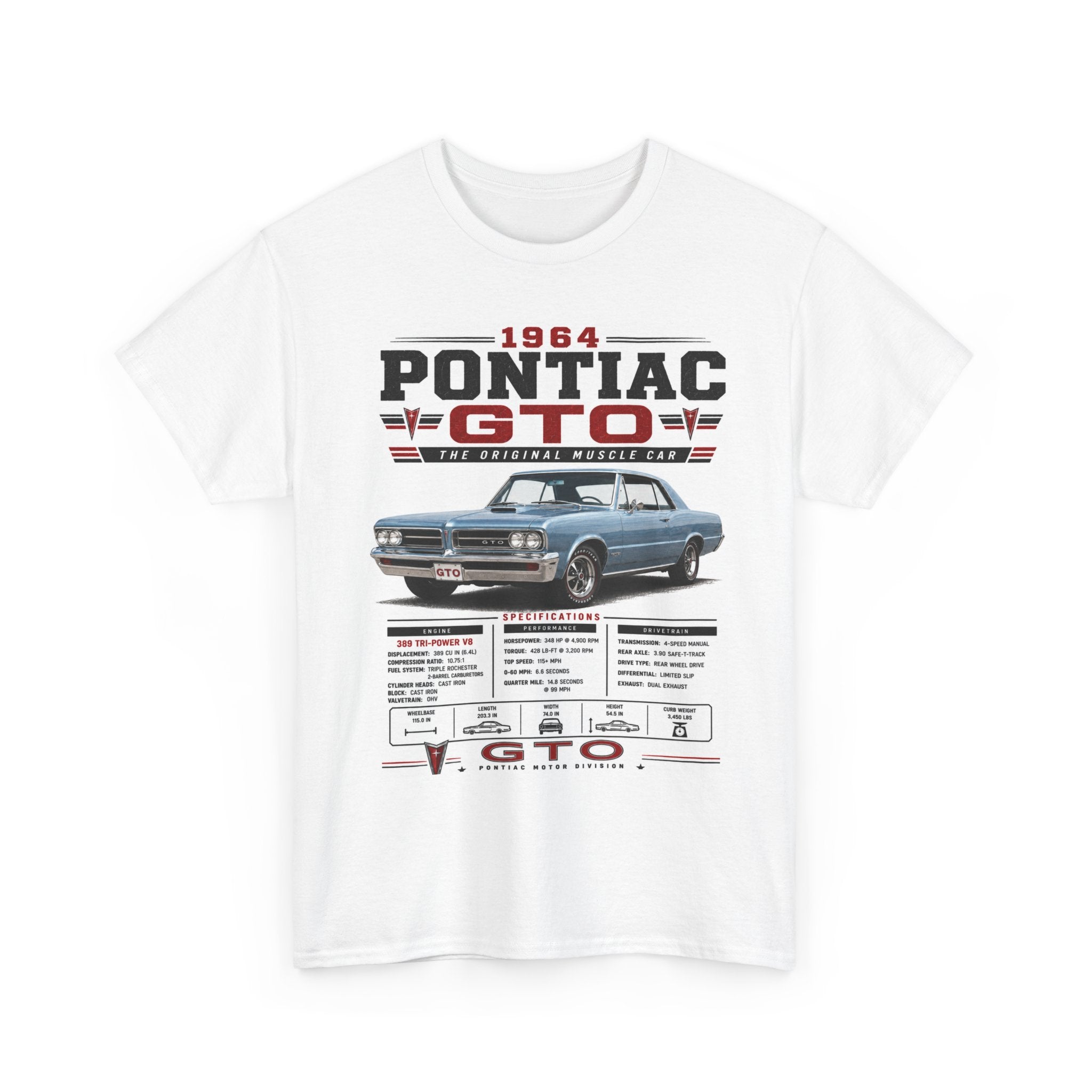 1964 Pontiac GTO Car Enthusiast T-Shirt