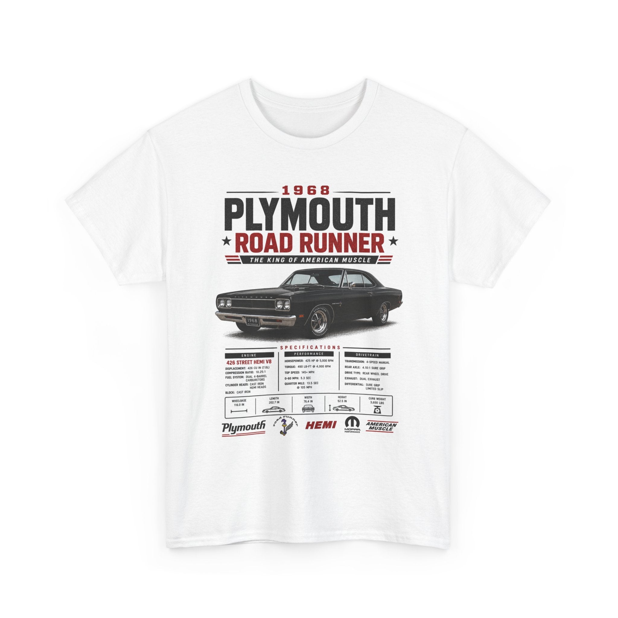 1968 Road Runner Car Enthusiast T-Shirt